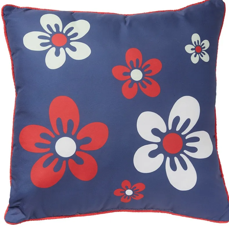 Floral Check Sham or Accent Floral Pillow