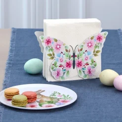 Floral Easter Tableware - Salad Plates, Serving Platters, Napkin Holder