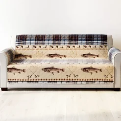 Fly Fishing Quilted Furniture Cover Loveseat or Sofa