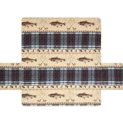 Fly Fishing Quilted Furniture Cover Loveseat or Sofa