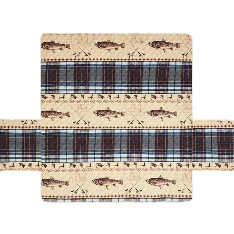 Fly Fishing Quilted Furniture Cover Loveseat or Sofa