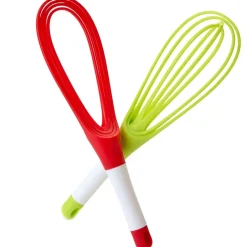 Foldable Silicone Kitchen Whisks - Set of 2