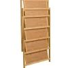 Foldable Wooden Shoe Storage Rack - 5-Tier