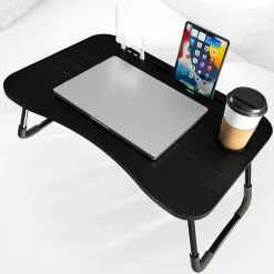 Folding Lap Desk With 4 USB-A Ports And Fan
