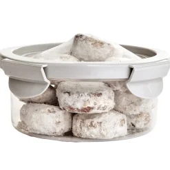 Food Container Set with Silicone Stretch Lids - 6-Pc.