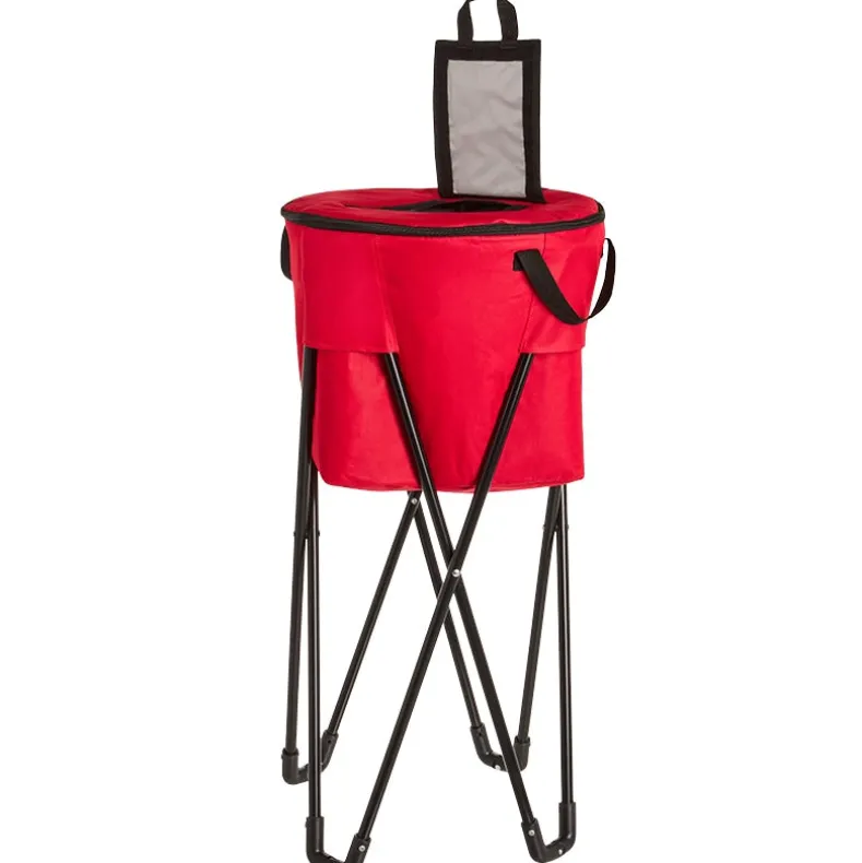 Freestanding Collapsible Insulated Portable Cooler for Drinks BBQ Party