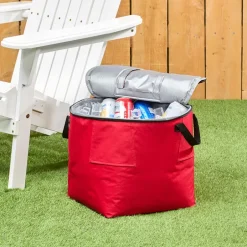 Freestanding Collapsible Insulated Portable Cooler for Drinks BBQ Party
