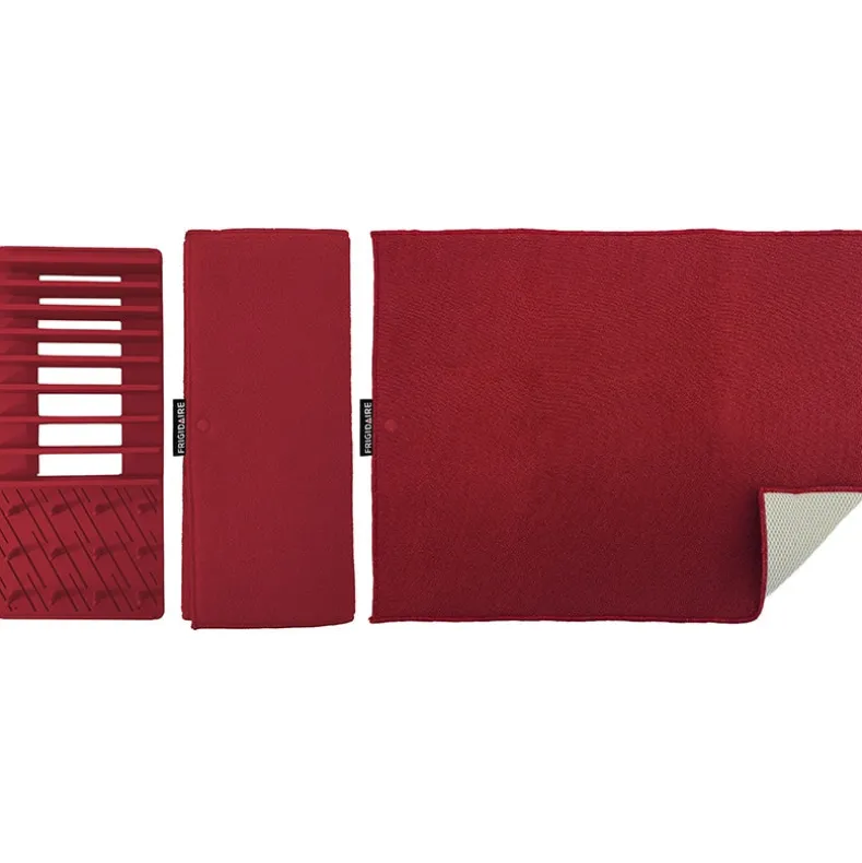 Frigidaire Dish Drying Mat with Dish Rack - Machine Washable
