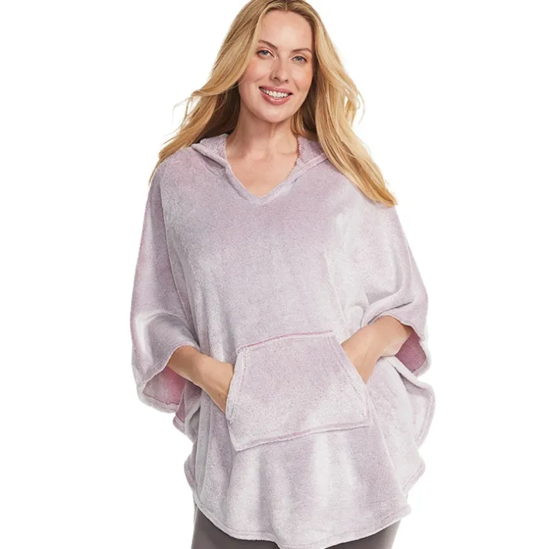 Frosted Plush Ponchos