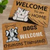 Funny Cat or Dog Coir Doormat 18" x 28"