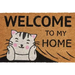 Funny Cat or Dog Coir Doormat 18" x 28"