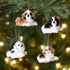 Furry Friends Dog Ornaments Set of 4