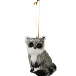 Furry Raccoon Ornament