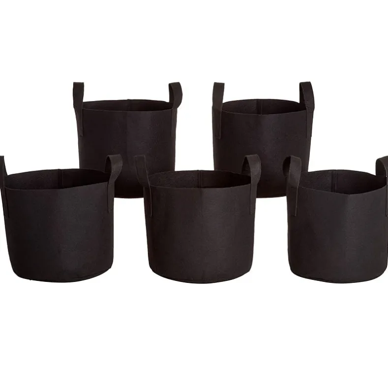7 Gallon Grow Bags Set Of 5 With Built In Handles
