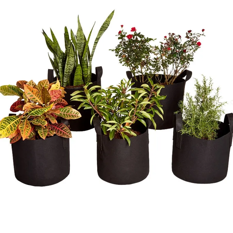 7 Gallon Grow Bags Set Of 5 With Built In Handles