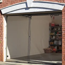 Garage Screen Doors-Ventilated, Transparent, with Magnetic Closure