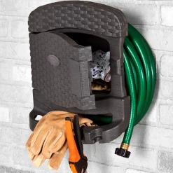 Garden Hose Reel Hanger with Storage – Durable and Functional