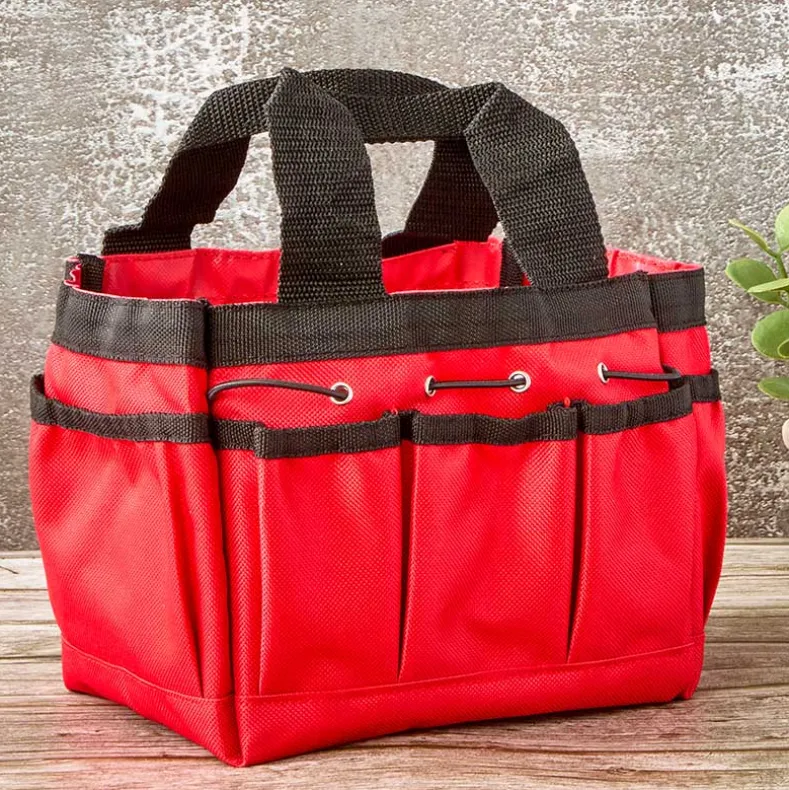 Garden Tool Caddy Bag In Green, Red Or White/Navy