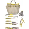Garden Tool Set With Caddy - 10 Piece Set