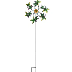 Garden Wind Spinner Stakes with Ladybug, Hummingbird, and Butterfly
