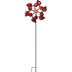 Garden Wind Spinner Stakes with Ladybug, Hummingbird, and Butterfly