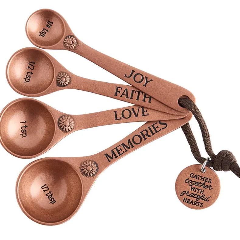 Gather Together Collection - Pie Plate, Wall Cross, Measuring Spoons, Tray