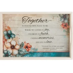Gather Together Collection - Pie Plate, Wall Cross, Measuring Spoons, Tray