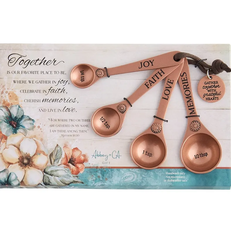 Gather Together Collection - Pie Plate, Wall Cross, Measuring Spoons, Tray