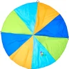 Giant Rainbow Parachute for Kids - Durable Nylon with Handles and Balls