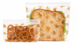 Gingerbread Reusable Food Storage Bags - 4-Pc.