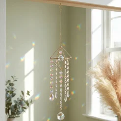 Glass Hanging Suncatcher- Decorative Art Glass Window Decor
