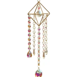 Glass Hanging Suncatcher- Decorative Art Glass Window Decor