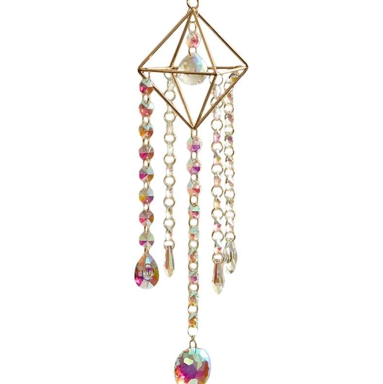 Glass Hanging Suncatcher- Decorative Art Glass Window Decor