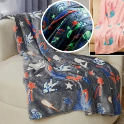 Glow-in-the Dark Blanket for Kids 50" x 60"