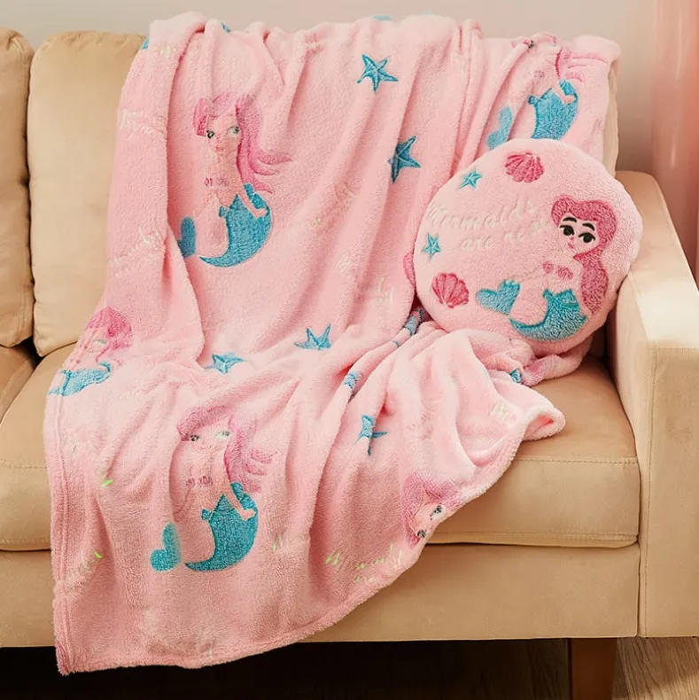 Glow-in-the Dark Blanket for Kids 50" x 60"