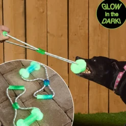 Glow-in-the-Dark Bone Dog Toy - Fetch, Chew, and Tug Fun