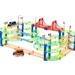 Glow-in-the-Dark 3-Tier Race Track 170-Pc.