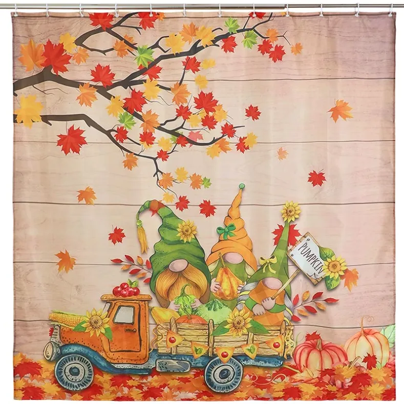 Gnome Autumn Truck Bathroom Set 16-Pc.