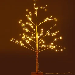 Golden Lighted LED Tree