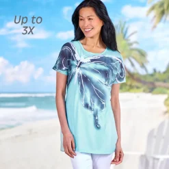 Graphic Print Tunic Top