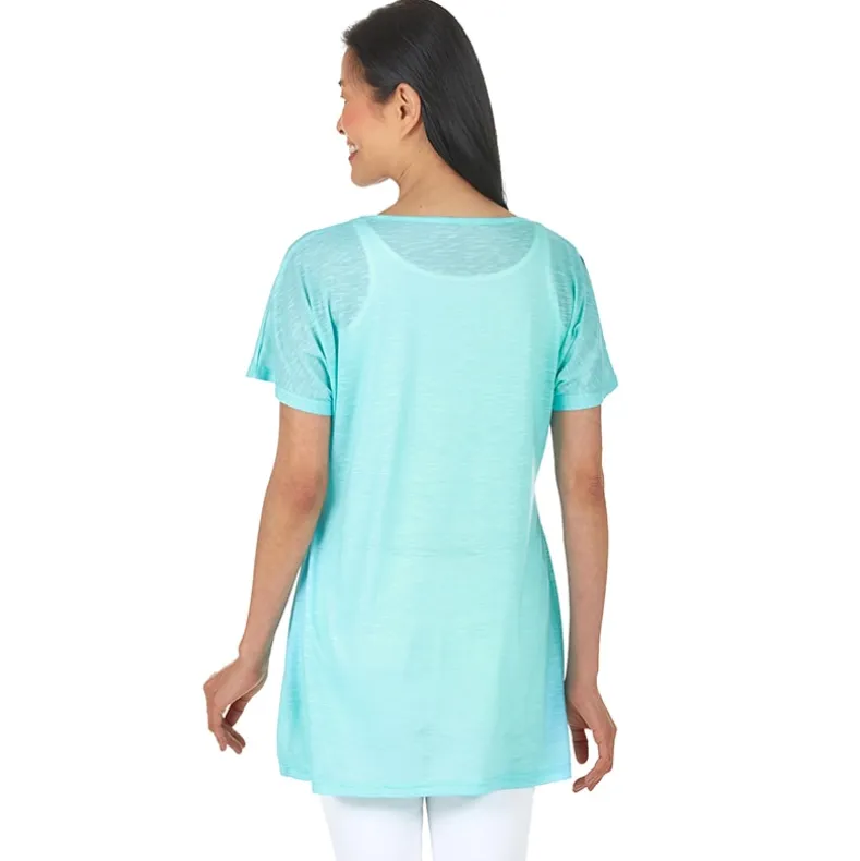 Graphic Print Tunic Top