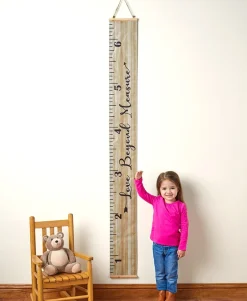 Growth Chart Hanging Wall Ruler Decor with Sentiment