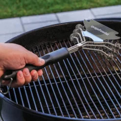 Guga Foods Grill Brush And Scraper Durable Stainless Steel Bristles