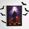 Halloween Canvas Wall Art Lighted Decor In Ghost Skeleton Or Reaper