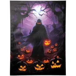 Halloween Canvas Wall Art Lighted Decor In Ghost Skeleton Or Reaper