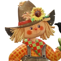Halloween Lighted Standing Witch or Scarecrow Greeter
