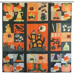 Halloween Patchwork Bath Decor 16-Pc. Set
