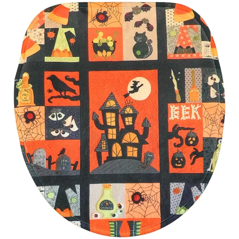 Halloween Patchwork Bath Decor 16-Pc. Set