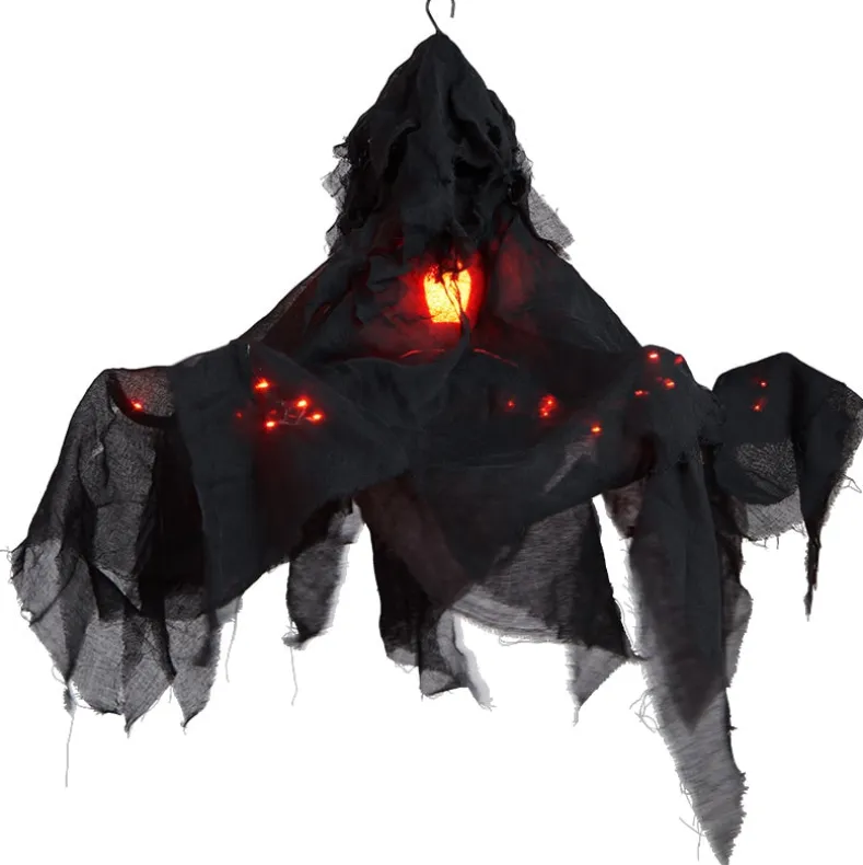 Halloween Shrouded Creepy Chandelier - Black or Chalky