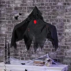 Halloween Shrouded Creepy Chandelier - Black or Chalky